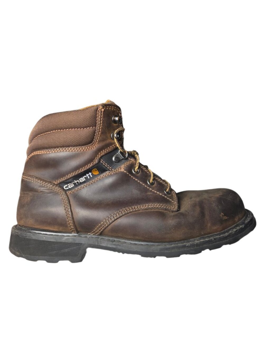 Carhartt Mens Work Boots Brown Leather Lace Up Size 10 CMW6274 EH ASTM F24138